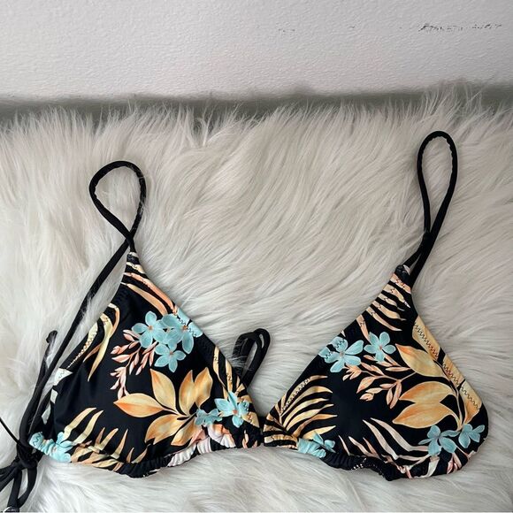 NEW RIP CURL Sun Dance Tri Set in Black Bikini Beach Resortwear 2-Piece Swimsuit - Picture 3 of 7